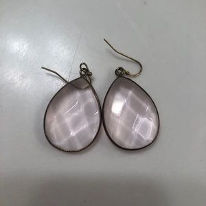 Pink Anthropologie earrings